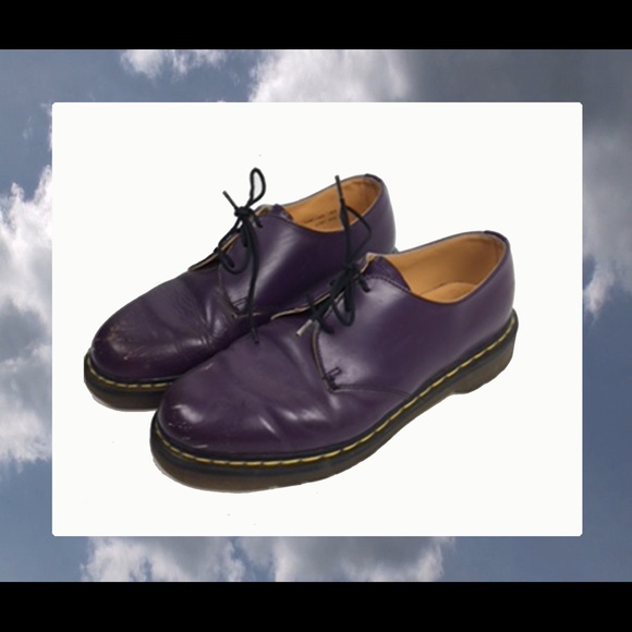 Dr. Martens Shoes - Purple Doc Martens Made in England
